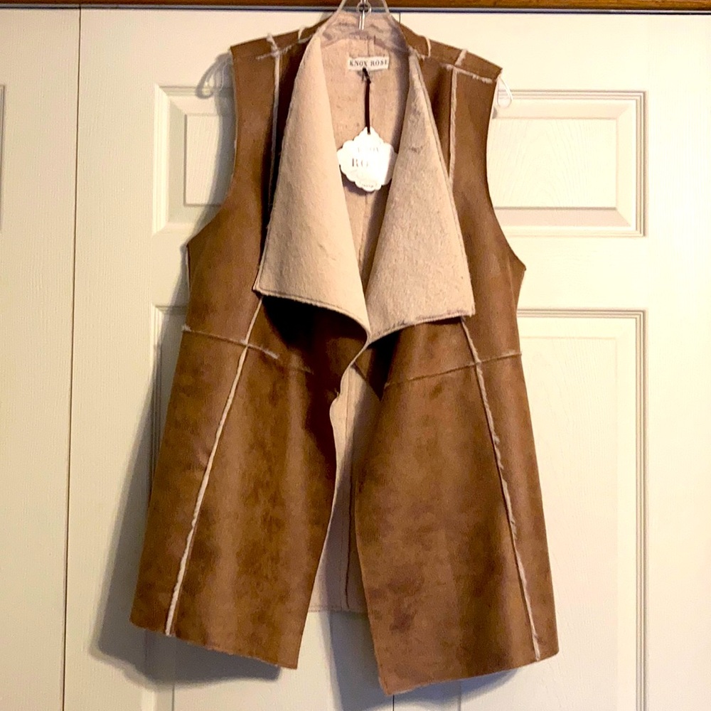 Faux Suede Vest